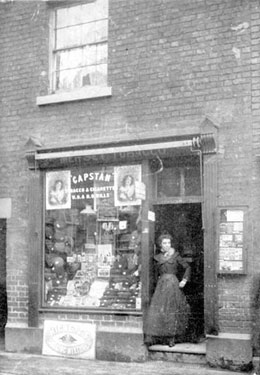 Warrington: Mersey Street, tobacconist shop