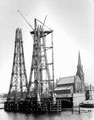 View: c00208 Runcorn: Transporter Bridge under construction 	