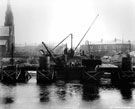 View: c00213 Runcorn: Transporter Bridge construction 	