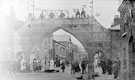 View: c00325 Widnes: Jubilee Arch in Farnworth Street 	