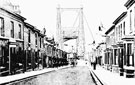 View: c00367 Widnes: Transporter Bridge from Mersey Road 	