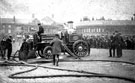 View: c00427 Widnes: Fire Brigade in Victoria Square 	