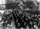 View: c00711 Port Sunlight: Men Enlisting for the Front 	