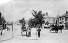 View: c00714 Frodsham: Horse and cart on Main Street	