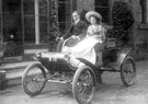 View: c00752 Manchester: Edye Bellamy of Crumpsall in her father's car	