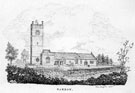 View: c01077 Great Barrow: St Bartholomew's Church drawing	