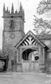 View: c01362 Wilmslow: Lych Gate and Church Tower 	