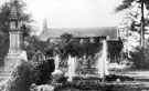 View: c01477 Wilmslow: Graveyard at Dean Row Chapel 	