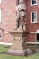 View: c02388 Warrington: Oliver Cromwell's Statue, Bridge Foot 	