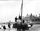 View: c02573 Neston: Children Playing at Parkgate 	