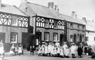 View: c02627 Neston: Children in Lees Lane, Little Neston 	