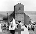 View: c02667 Macclesfield: Macclesfield Forest Chapel, rush-bearing