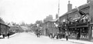 View: c02746 Macclesfield: Banners in Hurdsfield Road 	