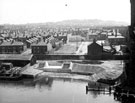 View: c02862 Runcorn: Piers for the Road Bridge 	