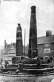 View: c03495 Sandbach: The Crosses from the North East 	