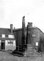 View: c03496 Sandbach: The Crosses from the South West 	