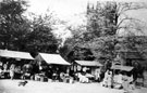 View: c03541 Wilmslow: Market stalls in Church Street	