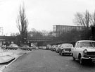 View: c03545 Wilmslow: Station Road railway bridge, looking away from Wilmslow 	