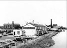 View: c03683 Ellesmere Port: Canal Tavern from the bridge 	