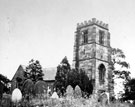 View: c03697 Stoak: Church and Churchyard	