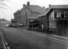 View: c03742 Great Sutton: Rear view of the Bull's Head Hotel 	