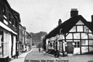 View: c03919 Knutsford: 'Tudor Cottages', King Street 	