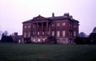 View: c03950 Tabley: Tabley House, South front and Church	