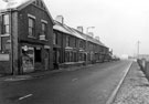 View: c04045 Ellesmere Port: Merseyton Road Houses and Shop from junction Elm Street 	