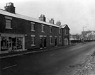 View: c04073 Ellesmere Port: Dock Street, Shop and Houses adjoining Dock Hotel 	