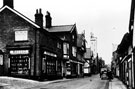 View: c04165 Knutsford: Watson's grocery shop, King Street 	