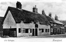 View: c04173 Knutsford: Old Cottages, Tatton Street, for many years the 'Feathers Inn' 	