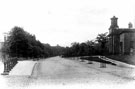 View: c04184 Knutsford: Toft Road, The Sessions House on the right 	