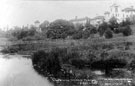 View: c04293 Knutsford: A view of the Terrace Towers, from the Moor 	