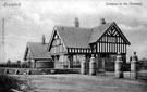 View: c04295 Knutsford: Entrance to the Cemetery 	