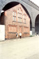 View: c04356 Runcorn, Ashbridge Street, Bill Price and Anne Mackey in front of the Runcorn Spiritualist Church 	