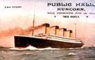 View: c04359 Runcorn: Postcard of the 'Titanic'	