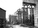 View: c04395 Runcorn - Widnes road bridge, skewback piers, 1960 to 1969 	