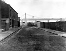 View: c04396 Runcorn, Mersey Road, railway bridge and transporter bridge, 1900 to 1909 	