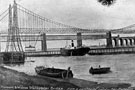 View: c04505 Runcorn: Railway bridge and transporter bridge 	