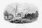 View: c04576 Astbury: Print of the Parish Church 	