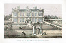 View: c04604 Crewe Green: Lithograph of Crewe Hall 	