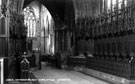 View: c04740 Nantwich: Choir Stalls, Nantwich Parish Church 	