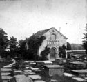 View: c04858 Prestbury:  Norman chapel and graveyard	