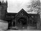 View: c04864 Wilmslow: Lychgate, Wilmslow Parish Church. 	