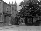 View: c04867 Wilmslow : The parish church on Church Road 	