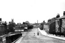 View: c04975 Cheshire: Hurdsfield, view of the main street 	