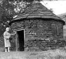 View: c04987 Cheshire: Errwood Hall, shrine near the hall 	