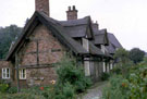 View: c07354 Styal: Thatched cottages