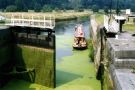 View: c07561 Winsford: Trip boat entering Vale Royal lock on the River Weaver