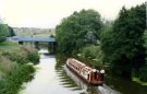 View: c07576 Winsford: Trip boat between new and old Winsford bridges